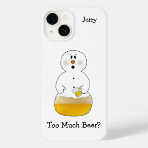 Coque Case-Mate iPhone Trop de bière Snowman