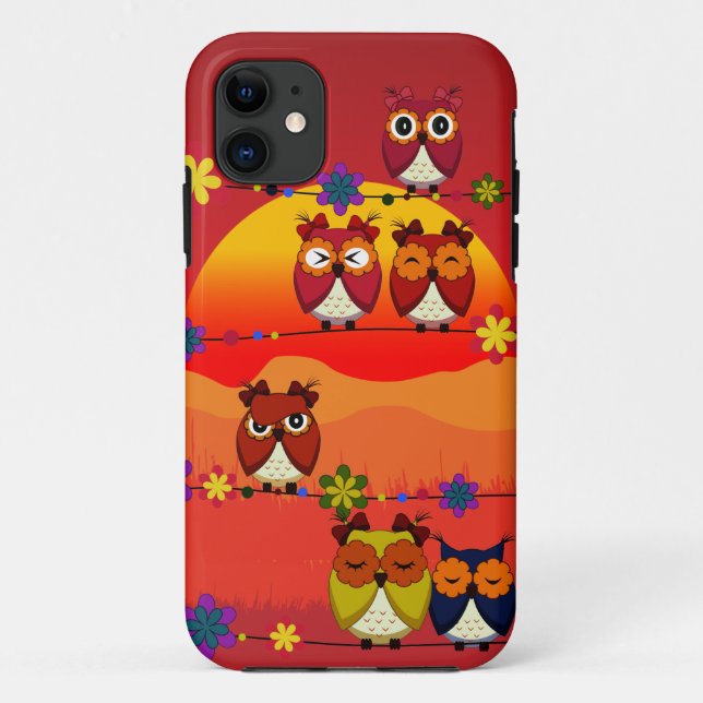 Coques Case-Mate iPhone Trop de hiboux mignons (Dos)