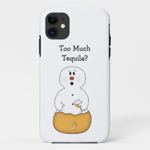 Coques Pour iPhone Trop de tequila Snowman