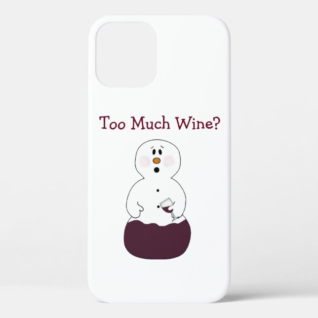 Coques Case-Mate iPhone Trop de vin (Verso)