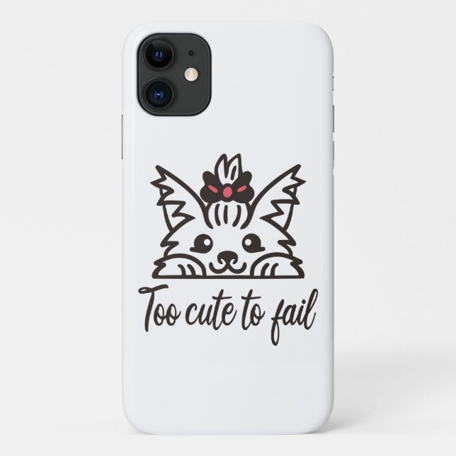 Coques Case-Mate iPhone Trop mignon pour échouer (Dos)