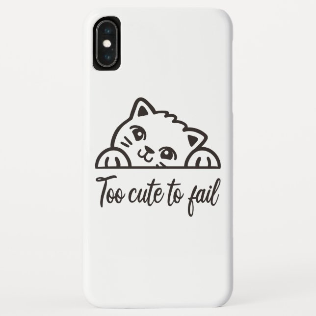 Coques Case-Mate iPhone Trop mignon pour échouer (Dos)