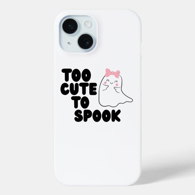 Coques Case-Mate iPhone Trop Mignonne Pour Parler Téléphone Halloween (Verso)