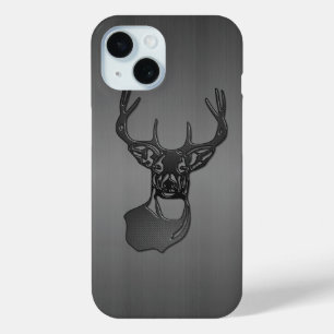Coque Case-Mate iPhone Trophée Buck Deer - Brossé Arme-métal