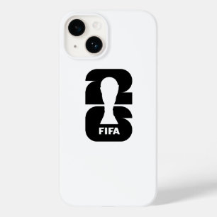 Coque Case-Mate iPhone Trophée de football minimaliste silhouette blanche