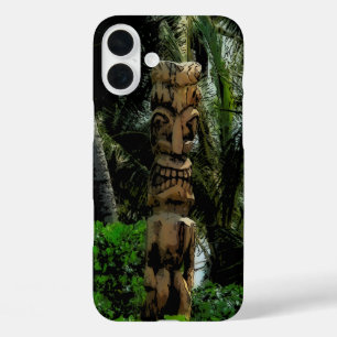 Coque Pour iPhone 16 Plus Tropic Beach Tiki Illustré Hawaïen
