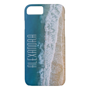 Case-Mate iPhone Case Tropical Beach Aerial View Nom Customisé