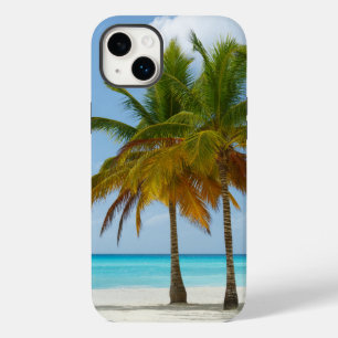 Coque Pour iPhone 14 Plus Tropical Beach and Palm Trees