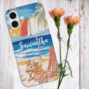 Coque Pour iPhone 16 Plus Tropical Beach Escape - Paradi d'été personnalisé
