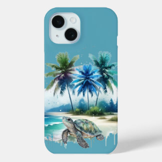 Coque Case-Mate iPhone Tropical Beach Escape Turtle’s Journey