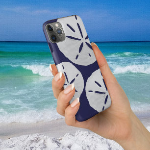 Case-Mate iPhone Case Tropical Beach Navy Blue White Sand Dollars