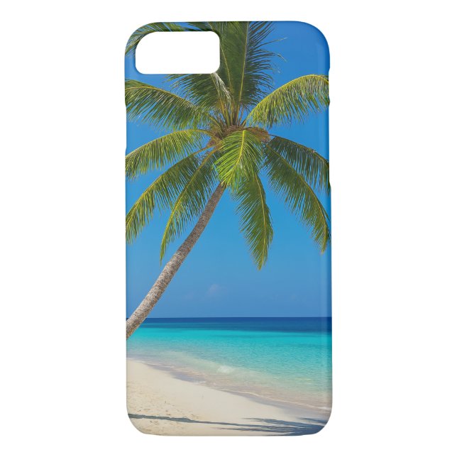 Coques Case-Mate iPhone Tropical Beach sable blanc turquoise (Dos)