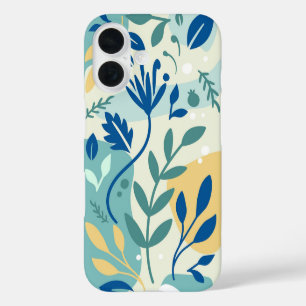 Coque Pour iPhone 16 Tropical Breeze Abstrait Plante de feuilles