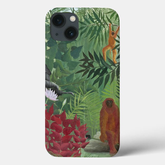 Coques Case-Mate iPhone Tropical Forest with Monkeys, 1910 (Verso)