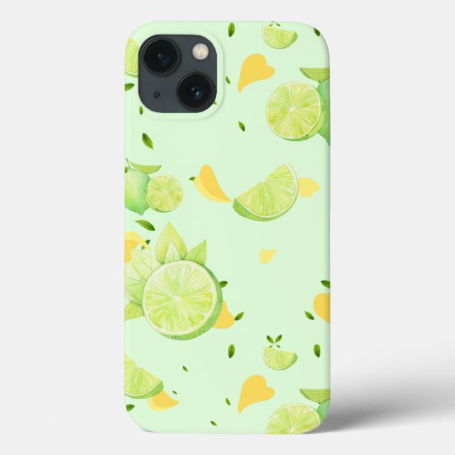 Coques Case-Mate iPhone Tropical Green Citrus SUMMER Orange lemon Slice (Verso)