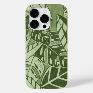 Coque Case-Mate iPhone Tropical Summer Foliage Texture - Moss Green