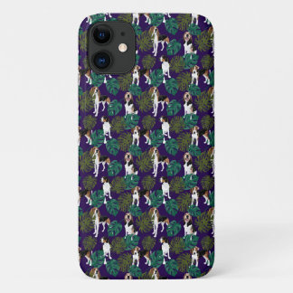 Case-Mate iPhone Case Tropical Treeing Walker Coonhound Blue