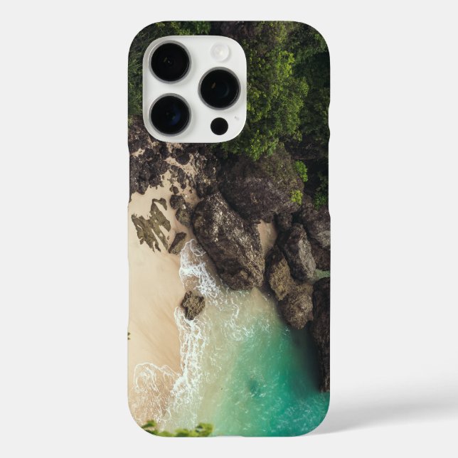 Coques Case-Mate iPhone Tropical Turquoise Cove avec Rock & Idyllic Beach (Verso)