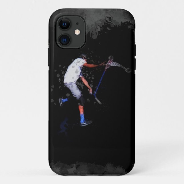 Coques Case-Mate iPhone Trottinette artistique Shadow Scooting Trick (Dos)