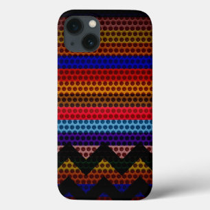 iPhone 13 Coque Trou en acier inoxydable rayé Métal