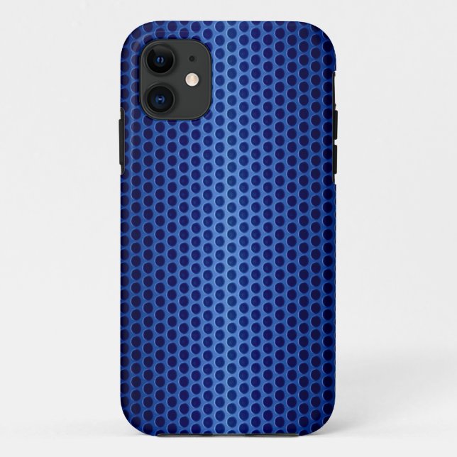 Coques Case-Mate iPhone Trou métallique en acier inoxydable bleu (Dos)