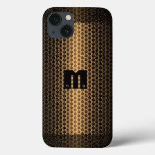 Coque Case-Mate iPhone Trou métallique en acier inoxydable or