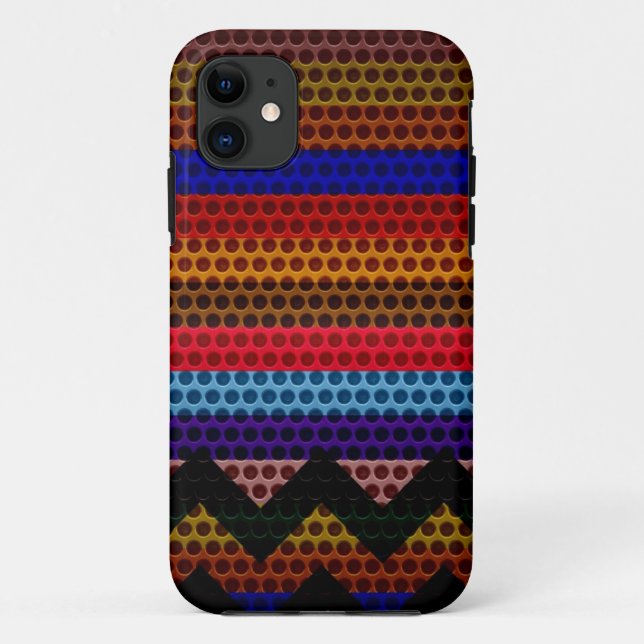 Coques Case-Mate iPhone Trou métallique en acier inoxydable rayé 2 (Dos)