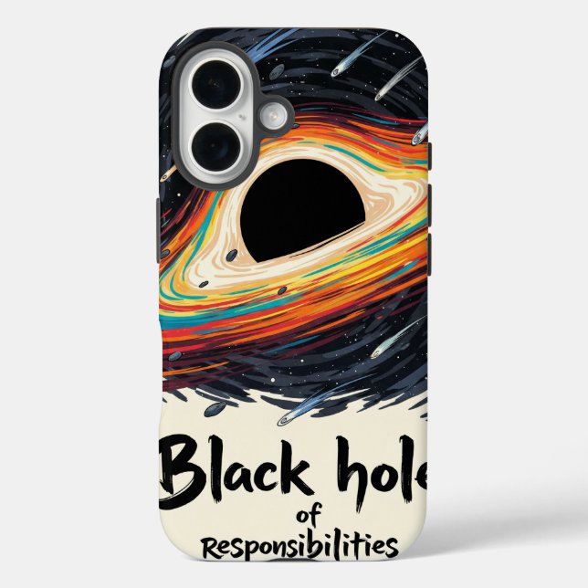 Coques Case-Mate iPhone Trou noir de responsabilités - Espace amusant (Verso)