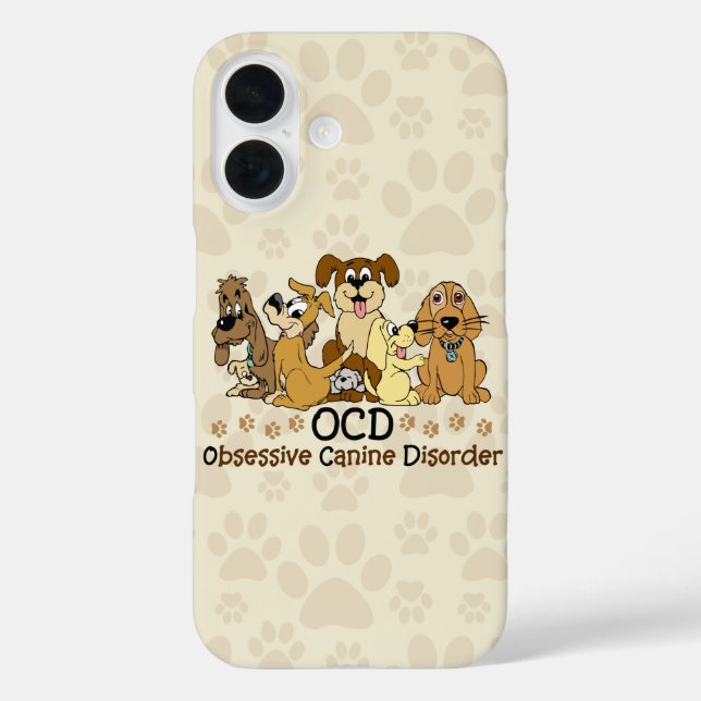 Coques Case-Mate iPhone Trouble obsessionnel canin (Verso)
