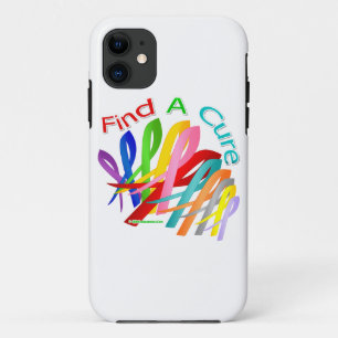 Coque iPhone 11 Trouvez les rubans colorés d'un Cancer de