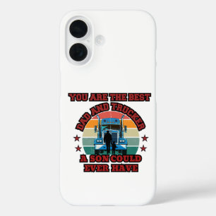 Coque Pour iPhone 16 Trucker Père Son Bond Road Famille Amour Design