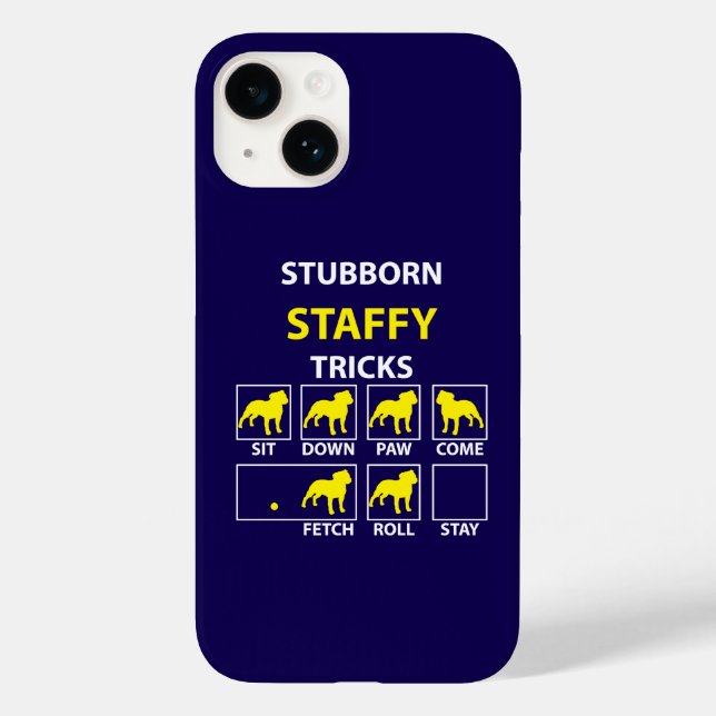 Coques Case-Mate iPhone Trucs de Staffy têtus (Verso)