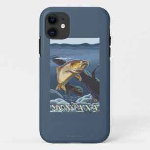 Coque Case-Mate Pour iPhone Truite pêchant la section transversale - Montana