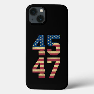 Case-Mate iPhone Case Trump 2024 45 47 Drapeau Américain Rétro Vintage 4