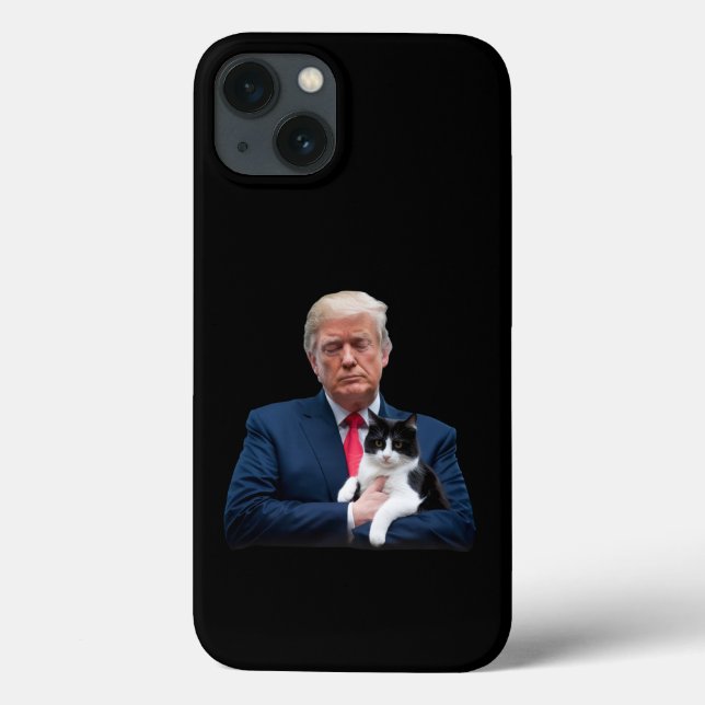 Coques Case-Mate iPhone Trump 2024 Chat MAGA Drôle Chat Trump (Verso)