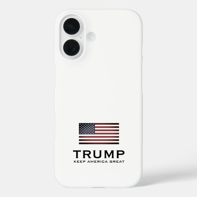 Coques Case-Mate iPhone Trump drapeau américain iPhone 16 Coque. Gardez l' (Verso)
