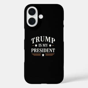 Coque Pour iPhone 16 Trump Est Mon Président 47ème US Vintage