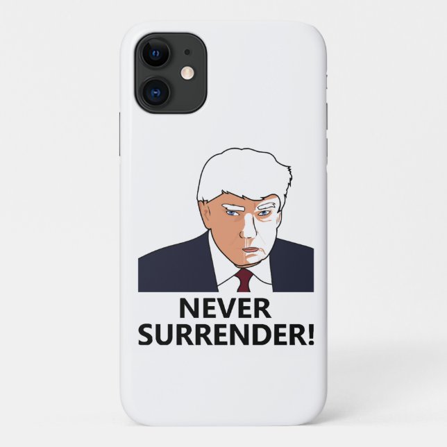 Coques Case-Mate iPhone Trump n'abandonne jamais les coups de bâton (Dos)