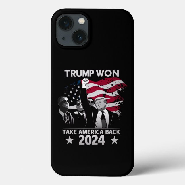 Coques Case-Mate iPhone Trump remporte à nouveau l'Amérique en 2024 (Verso)