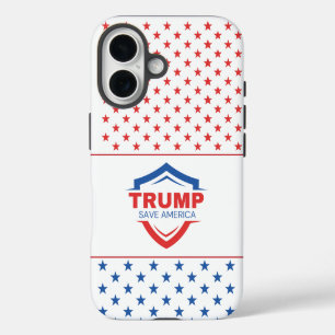 Coque Pour iPhone 16 Trump Sauve l'Amérique