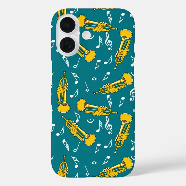 Coques Case-Mate iPhone Trumpet Music Notes Motif (Verso)