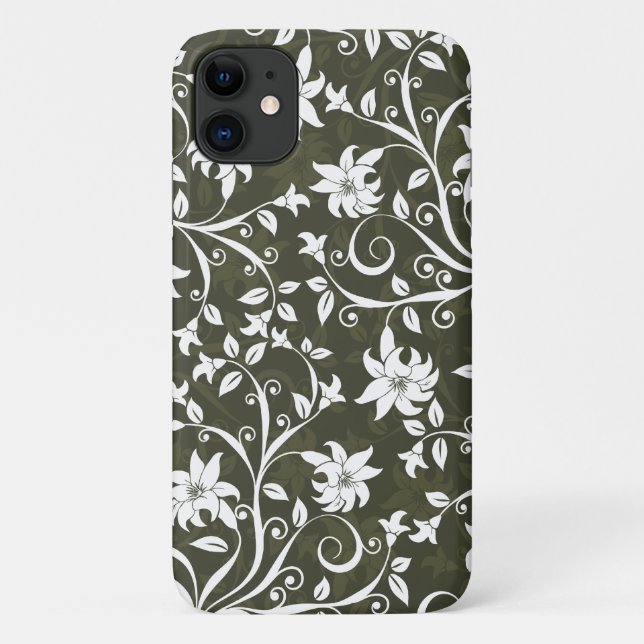 Coques Case-Mate iPhone Trumpetflower d'olive (Dos)