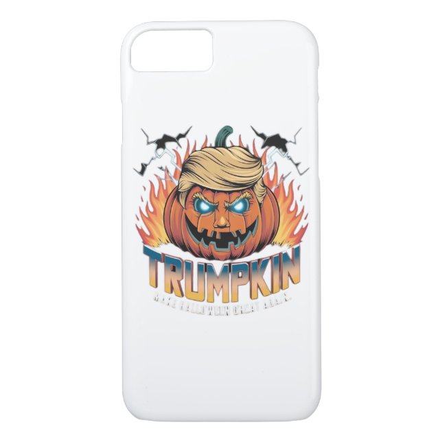 Coques Case-Mate iPhone Trumpkin Classic - Design Citrouille Éffrayant (Dos)