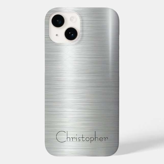 Coques Case-Mate iPhone Ttitane acier inoxydable métal (Verso)