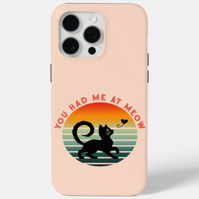 Coques Case-Mate iPhone Tu M'As Eu À Meow Cute Cat (Verso)
