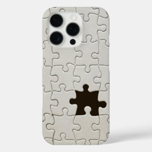 Coque iPhone 16 Pro Tu Me Complètes Romantique Noir et Blanc Puzzle