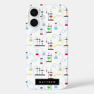 Coque Pour iPhone 16 Tubes d'essai en chimie et science du laboratoire 