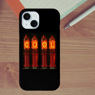 Coque Case-Mate iPhone Tubes Nixie avec texte personnalisable