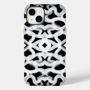 Coque Case-Mate iPhone Tubulage Blanc Sur Noir