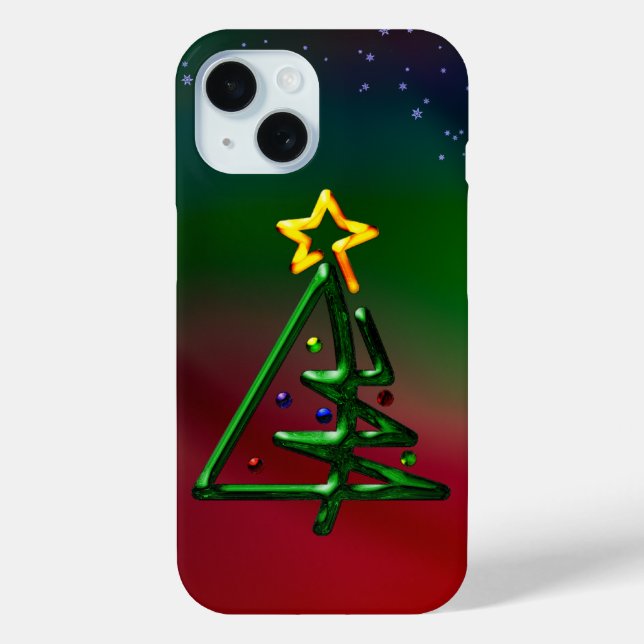 Coques Case-Mate iPhone Tubulaire Chrome arbre de Noël (Verso)